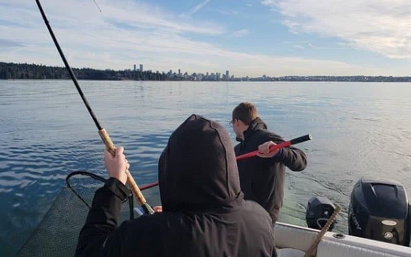 Winter fishing Vancouver BC